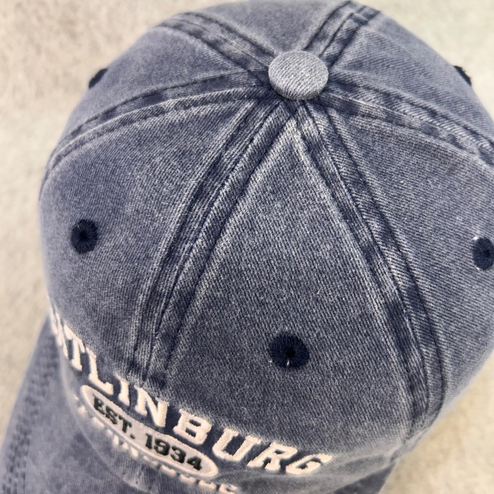 Gatlinburg Est 1934 Tennessee Mens Blue Unbranded Baseball Hat Souvenir OSFM - Picture 3 of 11